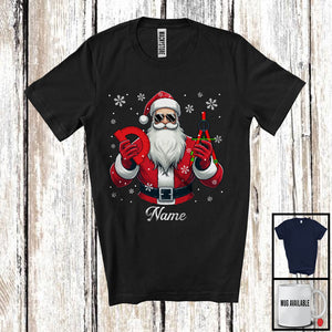 MacnyStore - Personalized Custom Name Architect Santa, Joyful Christmas Santa Snowing, Careers Group T-Shirt