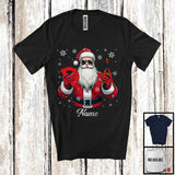 MacnyStore - Personalized Custom Name Architect Santa, Joyful Christmas Santa Snowing, Careers Group T-Shirt