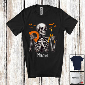 MacnyStore - Personalized Custom Name Architect Skeleton, Horror Halloween Costume Proud Careers Group T-Shirt