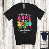 MacnyStore - Personalized Custom Name Aunt Of A 2025 2nd Grade Graduate; Amusing Mother's Day Graduation T-Shirt