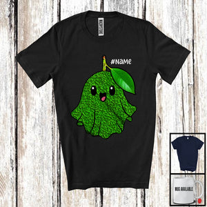 MacnyStore - Personalized Custom Name Avocado Ghost; Lovely Halloween Boo Ghost Avocado; Fruit Vegan T-Shirt