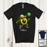 MacnyStore - Personalized Custom Name Avocado Playing Volleyball, Lovely Fruit Vegan Volleyball Sport Player T-Shirt