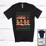 MacnyStore - Personalized Custom Name Bake Cookies Watch Christmas Movies; Lovely Sweater Santa Gingerbreads T-Shirt