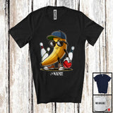 MacnyStore - Personalized Custom Name Banana Sunglasses Playing Bowling, Lovely Bowling Player Team T-Shirt