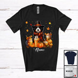 MacnyStore - Personalized Custom Name Bernedoodle Coffee Smoothie, Lovely Thanksgiving Pumpkin Drinks T-Shirt