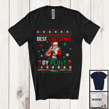 MacnyStore - Personalized Custom Name Best Christmas By Flute; Fantastic Sweater Santa Musical Instruments T-Shirt