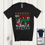 MacnyStore - Personalized Custom Name Best Christmas By Guitar; Fantastic Sweater Santa Musical Instruments T-Shirt