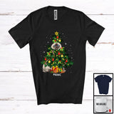 MacnyStore - Personalized Custom Name Birman Cat Christmas Tree Cosplay; Joyful Family Group; Snowing T-Shirt