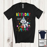 MacnyStore - Personalized Custom Name Birthday Squad; Lovely Bichon Frise Owner Lover; Birthday Cake T-Shirt