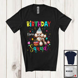 MacnyStore - Personalized Custom Name Birthday Squad; Lovely Poodle Owner Lover; Birthday Cake T-Shirt