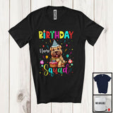 MacnyStore - Personalized Custom Name Birthday Squad; Lovely Shar Pei Owner Lover; Birthday Cake T-Shirt