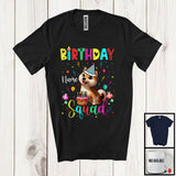 MacnyStore - Personalized Custom Name Birthday Squad; Lovely Shiba Inu Owner Lover; Birthday Cake T-Shirt