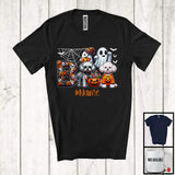 MacnyStore - Personalized Custom Name Boo Horror Bichon Frise, Scary Halloween Costume Ghost Pumpkins T-Shirt