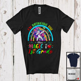 MacnyStore - Personalized Custom Name Bringing The Magic To 1st Grade, Lovely First Day Of School Unicorn, Rainbow T-Shirt