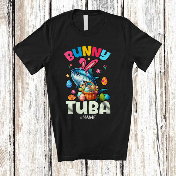 MacnyStore - Personalized Custom Name Bunny Tuba; Awesome Easter Day Tuba Egg Hunt; Sea Animal T-Shirt