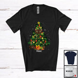 MacnyStore - Personalized Custom Name Burmese Cat Christmas Tree Cosplay; Joyful Family Group; Snowing T-Shirt