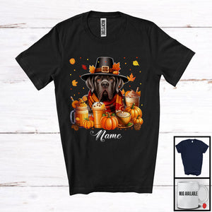 MacnyStore - Personalized Custom Name Cane Corso Coffee Smoothie, Lovely Thanksgiving Pumpkin Drinks T-Shirt