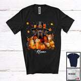 MacnyStore - Personalized Custom Name Cane Corso Coffee Smoothie, Lovely Thanksgiving Pumpkin Drinks T-Shirt