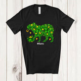 MacnyStore - Personalized Custom Name Capybara Shape Shamrock; Adorable St. Patrick's Day Gold Pot; Animal T-Shirt