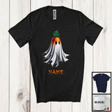 MacnyStore - Personalized Custom Name Carrot Boo Ghost Cosplay, Horror Halloween Fruit Vegan, Family T-Shirt