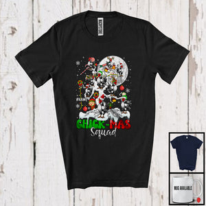 MacnyStore - Personalized Custom Name Chick-mas Squad; Humorous Christmas Chicken On X-mas Tree; Farmer T-Shirt