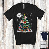 MacnyStore - Personalized Custom Name Chinchilla On Christmas Tree; Fantastic X-mas Rodents Animal T-Shirt