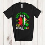 MacnyStore - Personalized Custom Name Chinese Wee Bit Irish; Joyful St. Patrick's Day Shamrock Flag; Family T-Shirt