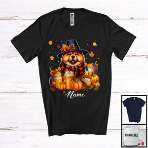 MacnyStore - Personalized Custom Name Chow Chow Coffee Smoothie, Lovely Thanksgiving Pumpkin Drinks T-Shirt