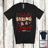 MacnyStore - Personalized Custom Name Christmas Baking Cousin; Adorable X-mas Santa Gingerbreads; Family T-Shirt