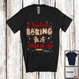 MacnyStore - Personalized Custom Name Christmas Baking Father In Law; Adorable Santa Gingerbreads; Family T-Shirt