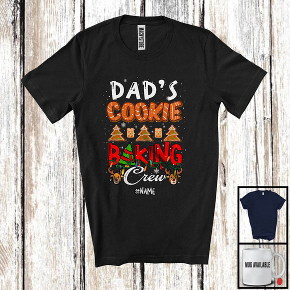 MacnyStore - Personalized Custom Name Dad's Cookie Baking Crew; Fantastic Christmas Lights; Baker Family T-Shirt