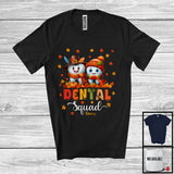 MacnyStore - Personalized Custom Name Dental Squad; Lovely Thanksgiving Autumn Couple Teeth; Dental Dentist T-Shirt