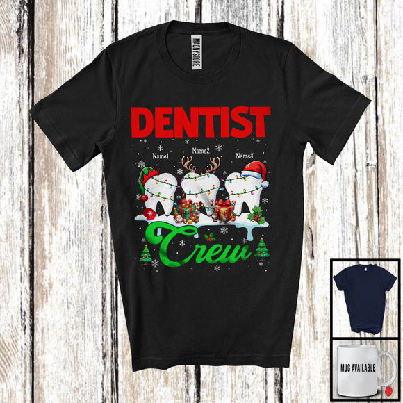 MacnyStore - Personalized Custom Name Dentist Crew; Amazing Christmas Jobs Tools; Proud Careers T-Shirt