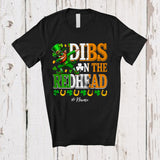 MacnyStore - Personalized Custom Name Dibs On The Redhead; Cheerful St. Patrick's Day Leprechaun; Drinking T-Shirt