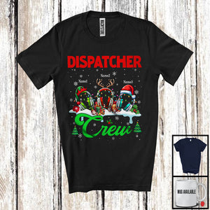 MacnyStore - Personalized Custom Name Dispatcher Crew; Amazing Christmas Jobs Tools; Proud Careers T-Shirt