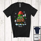 MacnyStore - Personalized Custom Name Elf Poop Sunglasses; Amazing Christmas Poops Snowing; Family T-Shirt