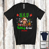 MacnyStore - Personalized Custom Name Elf Tasting Crew; Adorable Christmas Plaid Candy Canes; X-mas Group T-Shirt