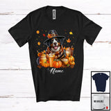 MacnyStore - Personalized Custom Name Entlebucher Mountain Coffee Smoothie, Lovely Thanksgiving Pumpkin Drinks T-Shirt