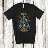 MacnyStore - Personalized Custom Name Faith Hope Fight Love; Amusing Christmas Tree Diabetes Ribbon; Family T-Shirt