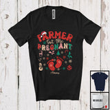 MacnyStore - Personalized Custom Name Farmer Got Me Pregnant; Lovely Christmas Pregnancy; Jobs Family T-Shirt