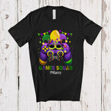 MacnyStore - Personalized Custom Name Gamer Squad; Joyful Mardi Gras Video Game Controller; Gaming T-Shirt