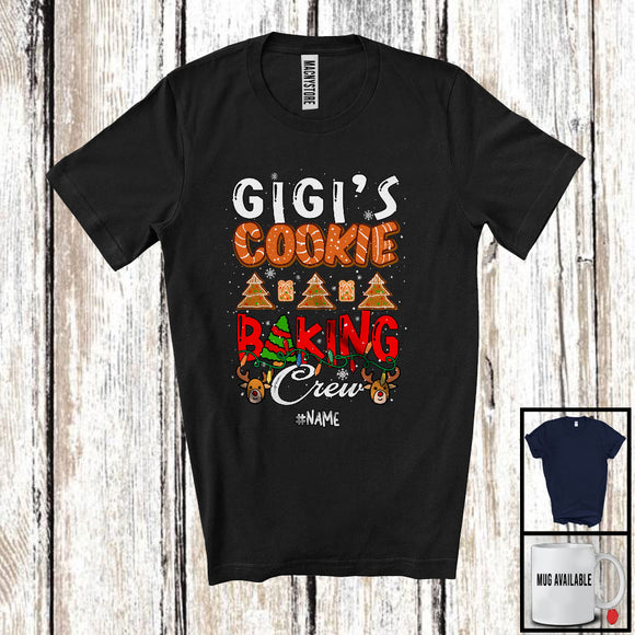 MacnyStore - Personalized Custom Name Gigi's Cookie Baking Crew; Fantastic Christmas Lights; Baker Family T-Shirt