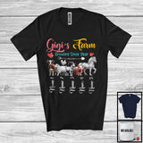 MacnyStore - Personalized Custom Name Gigi's Farm Growing Since Year, Lovely Mother's Day Farm Animal T-Shirt