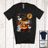 MacnyStore - Personalized Custom Name Goat Boo Inside Pumpkin, Humorous Goat Ghost, Pumpkins Lover T-Shirt