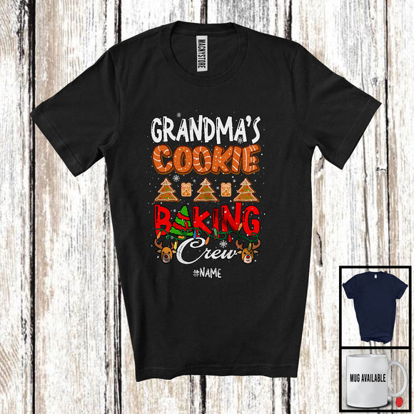 MacnyStore - Personalized Custom Name Grandma's Cookie Baking Crew; Fantastic Christmas Lights; Baker Family T-Shirt