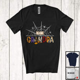 MacnyStore - Personalized Custom Name Grandpa, Creepy Halloween Costume Spider Lover, Family Group T-Shirt