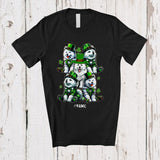 MacnyStore - Personalized Custom Name Group Samoyed Leprechaun; Lovely St. Patrick's Day Shamrocks T-Shirt