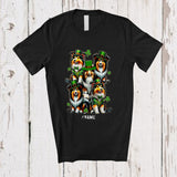 MacnyStore - Personalized Custom Name Group Sheltie Leprechaun; Lovely St. Patrick's Day Shamrocks T-Shirt