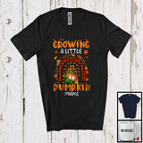 MacnyStore - Personalized Custom Name Growing A Little Pumpkin; Fantastic Thanksgiving Pregnancy; Plaid Rainbow T-Shirt