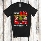 MacnyStore - Personalized Custom Name I Like Big Bulbs; Humorous Christmas Snowing Naughty Ornaments T-Shirt